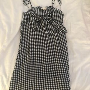 Checkerboard mini dress
